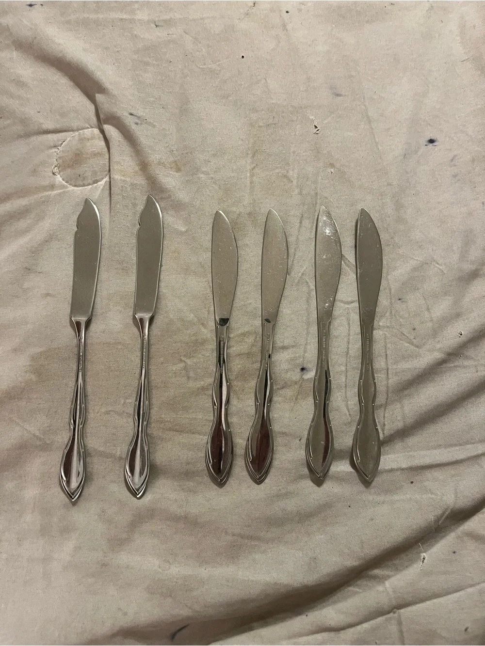 Gorham stainless Butter Knife Set - Silver “chanson”